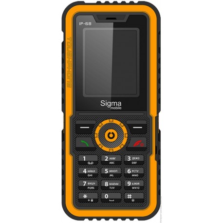Мобильный телефон Sigma X-treme IP68 Black/Orange