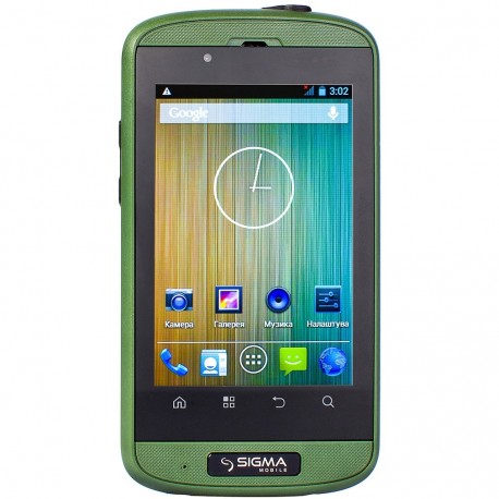 Мобильный телефон Sigma X-treme PQ12 Green/Black
