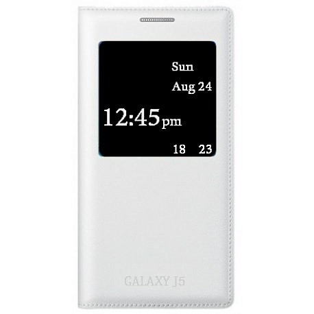 Чехол-книжка Samsung J5/J500 White S View Cover