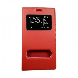 Чехол-книжка Samsung J120 Red Window