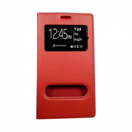 Чехол-книжка Samsung J120 Red Window