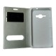 Чехол-книжка Samsung J120 Silver Window