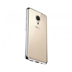 Силиконовый чехол Meizu MX5 silver