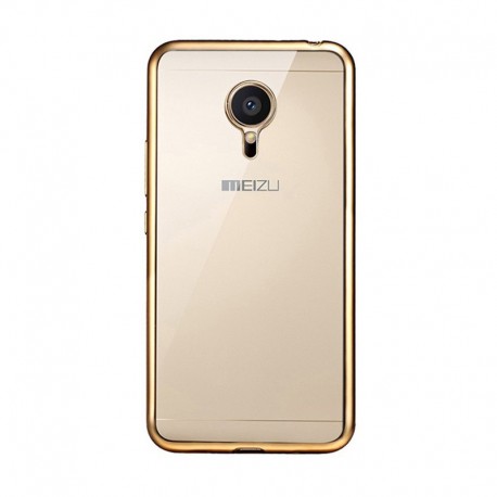 Силиконовый чехол Meizu MX5 gold