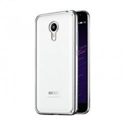 Силиконовый чехол Meizu M2 Note silver