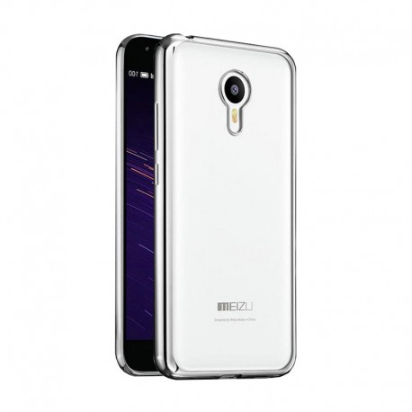 Силиконовый чехол Meizu M2 Mini silver
