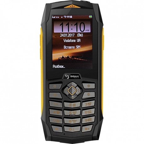 Мобильный телефон Sigma mobile X-treme PQ68 Netphone Black-Yellow