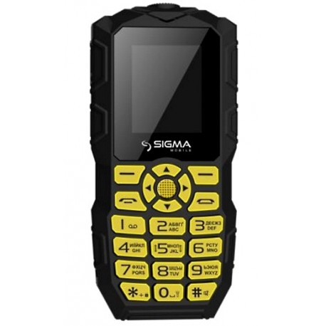 Мобильный телефон Sigma mobile X-Treme IO68 Bobber black-yellow