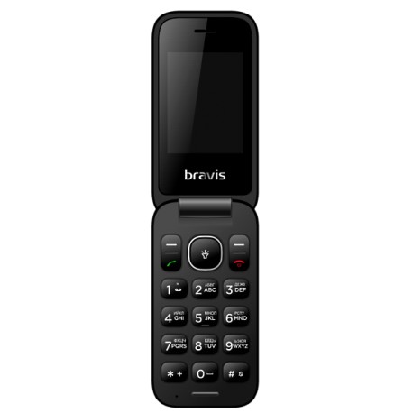 Мобильный телефон Bravis C243 Flip black